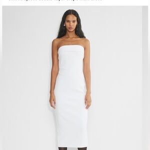 Aritzia Babaton White Eyecatcher Dress.
$148.00